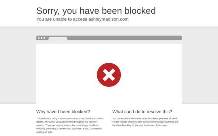 Ashley Madison website screenshot